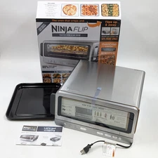 NinjaFlip Electric Toaster Oven & Air Fryer w/ 8-In-1 Functions (SP151) Silver