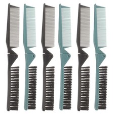6 Pcs Double Sided Hair Brush Folding Comb Combo Travel Double-tooth