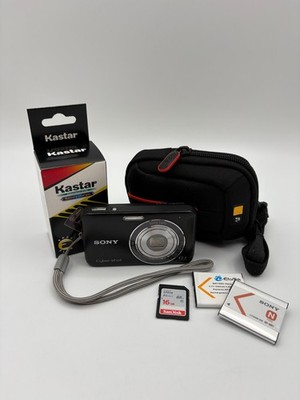 Sony Cyber-Shot DSC-W310 12.1MP Digital Camera Black w/4x Zoom Bundle