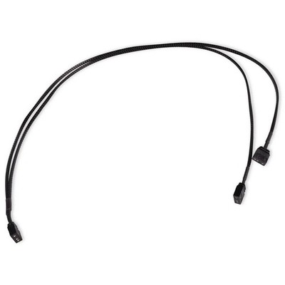Alphacool 18706 RGB Plastic Splitter Cable Black 3-pin 600mm 1pc Y-splitter