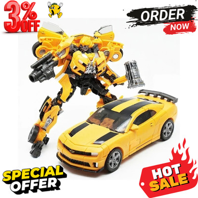 Transformation Robot Car Toy Alloy Plastic Bumblebee Action Figure Kids Birthday
