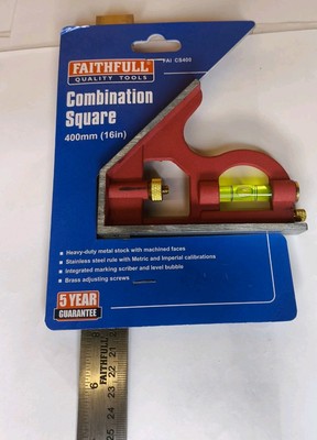 Faithfull Kombination Vierkant 400 mm (16 Zoll) verstellbar Set Vierkant Winkelverbinder