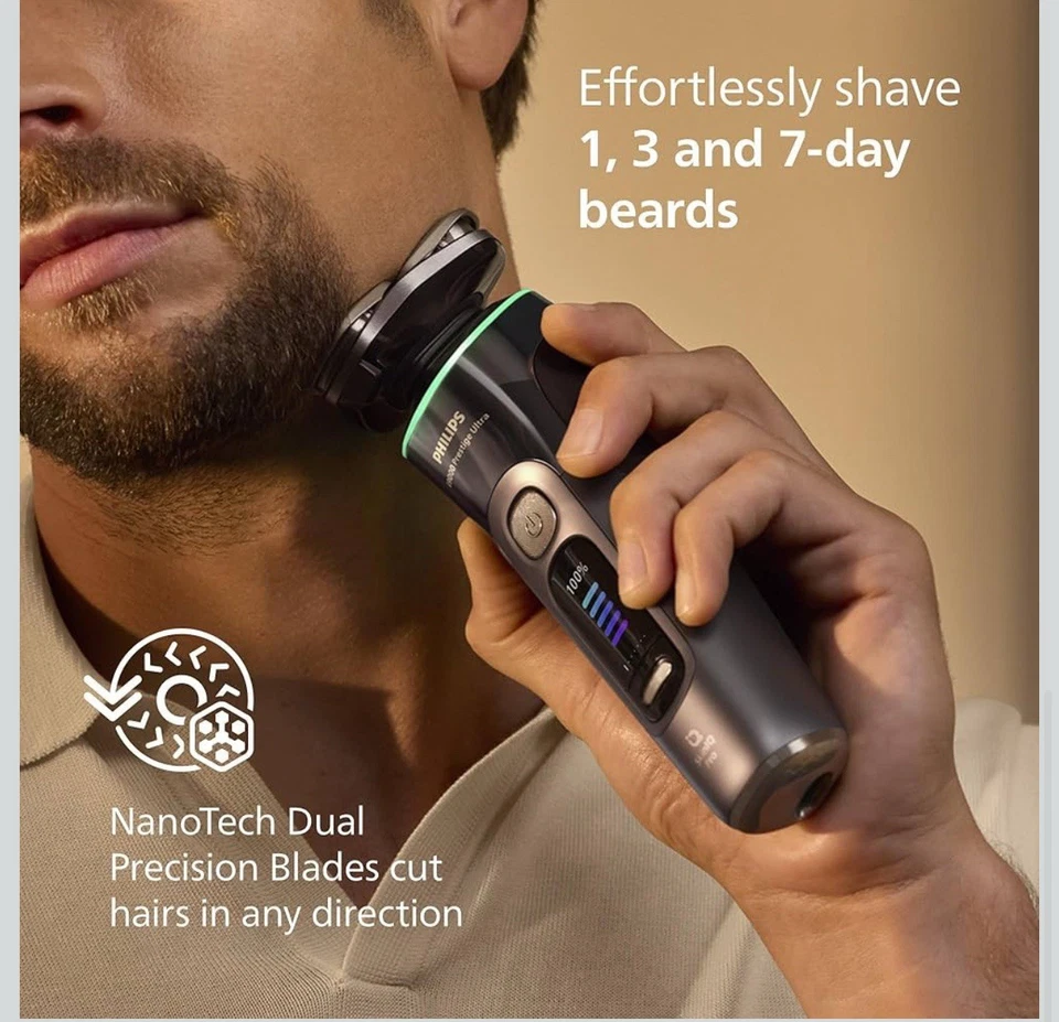 Philips Shaver I9000 Prestige Ultra Wet & Dry Electric Skin IQ Pro XP9402/46 - Image 4 of 4