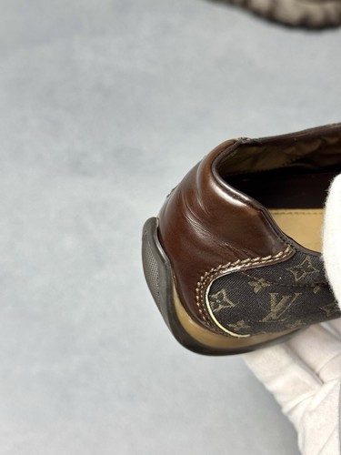 Vintage Louis Vuitton Sneaker Leder Braun Monogramm Retro Y2K Damen Größe 38,5 - Bild 11 von 21