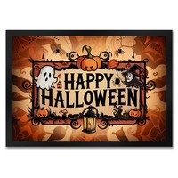 Happy Halloween FußMatte In 35X50 Cm Mit Geistern Und Laternen