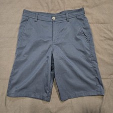 Under Armour Youth Golf Shorts Youth Size 16 Navy Blue Loose Fit