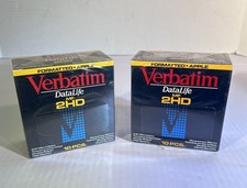 2 Packages Verbatim Datalife 10 Pack 3.5" Floppy Disks MF 2HD 1.40MG New Sealed