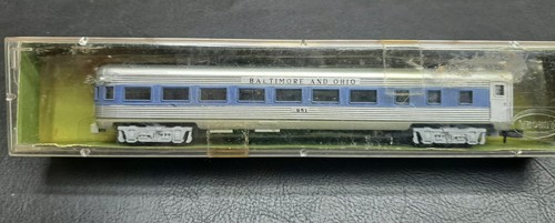 Coche de observación de pasajeros vintage Aurora escala N Minitrix Baltimore y Ohio #4893 | Zustand: New