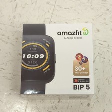 Amazfit Bip 5 Smart Watch 50mm Black – Zepp OS, Fitness Tracker – Brand New