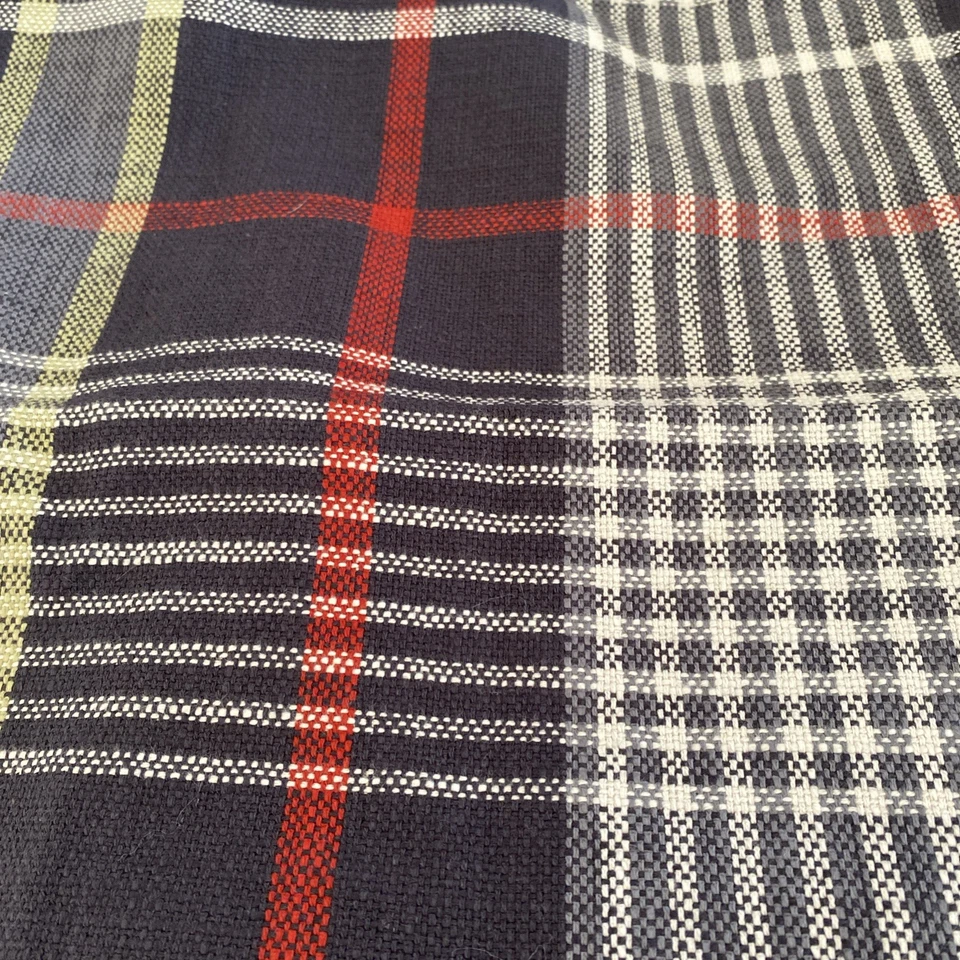 POTTERY BARN Set Of 3 Pillow Cases Carson Plaid Cotton Euro Sham Gray 26x26 - Image 4 of 4