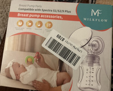 Milkflow Clear Breast Pump Accessories Parts Compatible w/ Spectra S1/S2/9 Plus