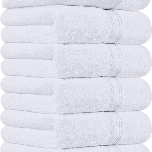 Premium Hand Towels 100% Combed Ring Spun 600 GSM Extra Large16x28 Towels ~ - Foto 25 di 31