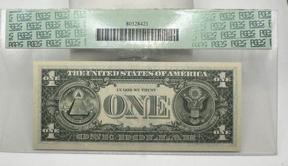 1977 $1 Error Federal Reserve Note PCGS FR 1909-K 65PPQ - Image 4 of 4