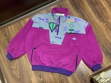 Vintage Quicksilver Retro Fleece Pullover Polartec 80s Size Tag XL