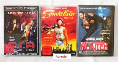 Lorenzo Lamas Filmsammlung DVD - 4 Disc - Snake Easter 1+2 - Head Hunter - CIA..
