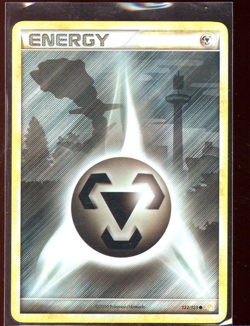 Metal Energy Steelix HGSS Heartgold & Soulsilver Base LP/Pl 122/123 Pokemon