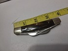 Owl Head 4 Bladed Congressman Pocket Knife Brow And Gold Swirling X 22 — photo 8