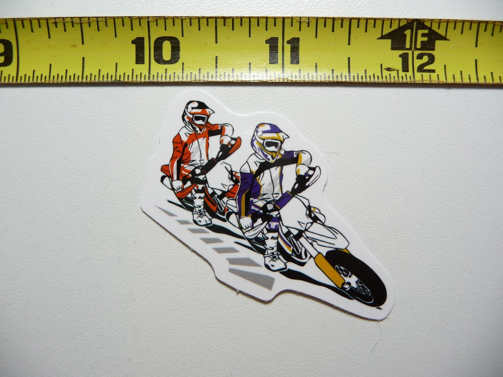 Motorcycle Sticker Decal for 2 Riders Close Fan Love Team Vet