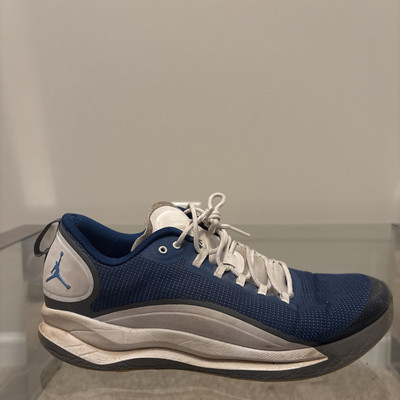 Air Jordan Zoom Tenacity Flight Speed Sneakers Mens 12 Blue White Low Top GUC