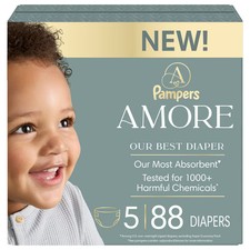 Amore by Pampers Diapers Enormous Pack - Size 5 - 88ct: Disposable,
