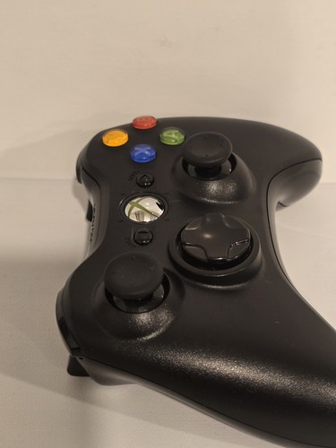 Microsoft Xbox 360 Wireless Controller Black Model 1403 Works OEM Official - Afbeelding 5 van 7