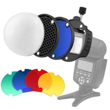 Flash Diffuser with Honeycomb Grid Diffuser Ball Color Filter for Godox YONGN...