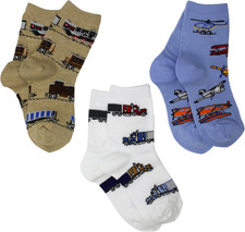 Boys 2-7 Transportation Triple Treat Socks 3 Pair Pack