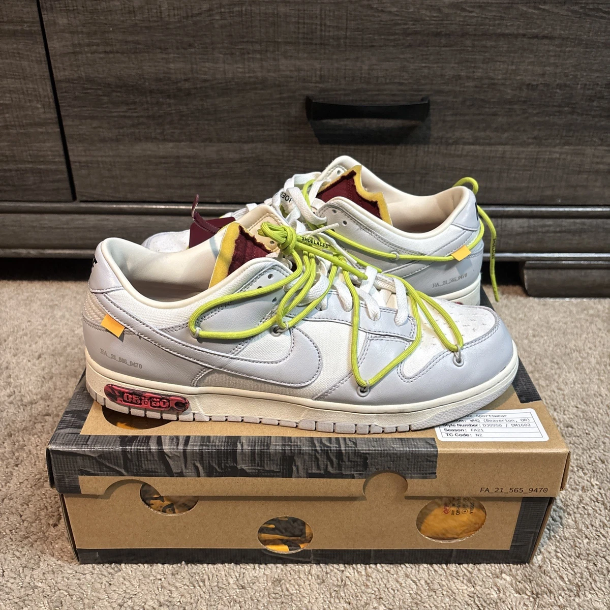 25+ Nike Off-White x Dunk Low Lot 12 of 50 for sale | Updated Oct 2026