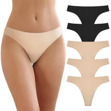 REELINDRY Women's Incontinence Thong Panties Washable Light Absorbency Size S