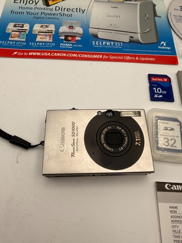 Canon PowerShot Digital ELPH SD1000 7.1MP Digital Camera - Silver - Picture 10 of 10