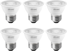 PAR16 LED Bulb Dimmable, 5W Short Neck Spotlight Bulb, 550Lumen, 38 Beam Angle,