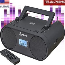 Portable CD Player Audio System Stereo Boombox AM/FM Radio Bluetooth AUX USB