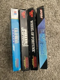 Silent Service California Games Jeoboardy & Wheel Nintendo NES CIB Lote en caja x 4