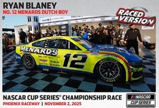 RYAN BLANEY 2025 PHOENIX WIN RACED VERSION MENARDS DUTCH BOY 1/24 ARC LIMIT 1