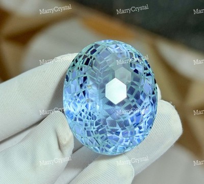 98 Ct 3-Color Change Glass Oval, Purple Blue Grape Juice Loose Gemstone