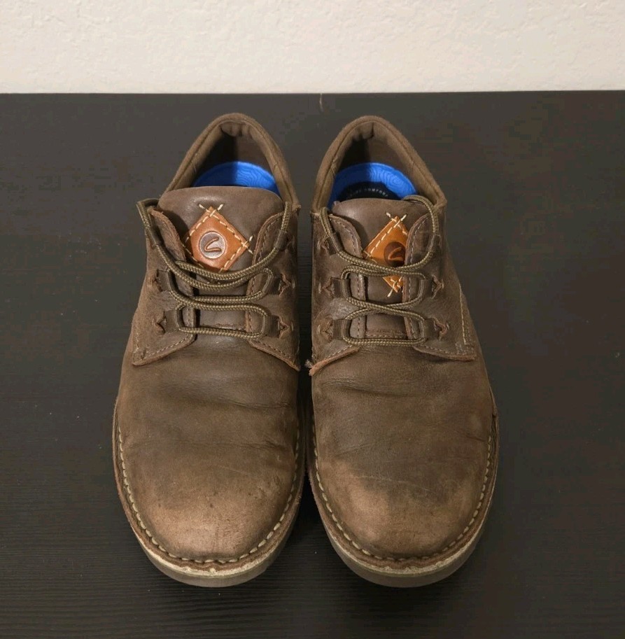 Clarks Chantry Mens Brown Leather Lace Up Boots Shoes