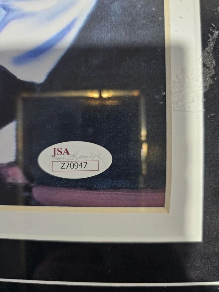 Mickie Mantle Willie Mays  Duke Snider Autographed Custom Art Frame  Print Jsa - Image 4 of 4