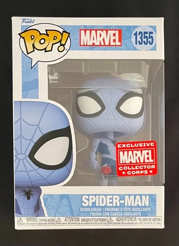 Funko Pop! Spider-Man #1355 Blue Marvel Collector Corps Exclusive New