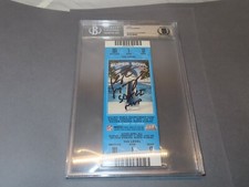 Peyton Manning Signed Super Bowl XLI Ticket Indianapolis Colts Beckett BAS COA 