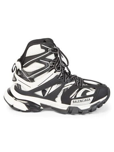 $1190 Men's Balenciaga Track Hike Sneakers White Black 41 EU $1190 Men's Balenciaga Track Hike Sneakers White Black 41 EU