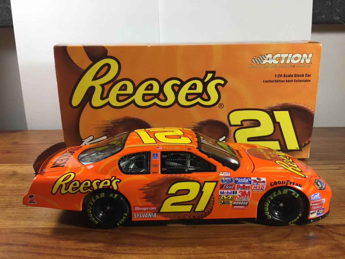 2004 Action KEVIN HARVICK #21 Reeses Diecast Nascar 1/24 Scale | eBay