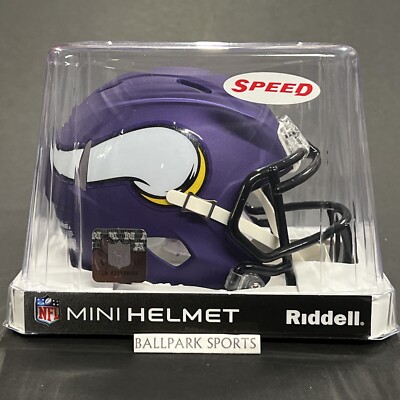 ②00's DEAD STOCK NFL RIDDELL MINI HELMET Minnesota Vikings Speed Mini Helmet Riddell NFL Licensed