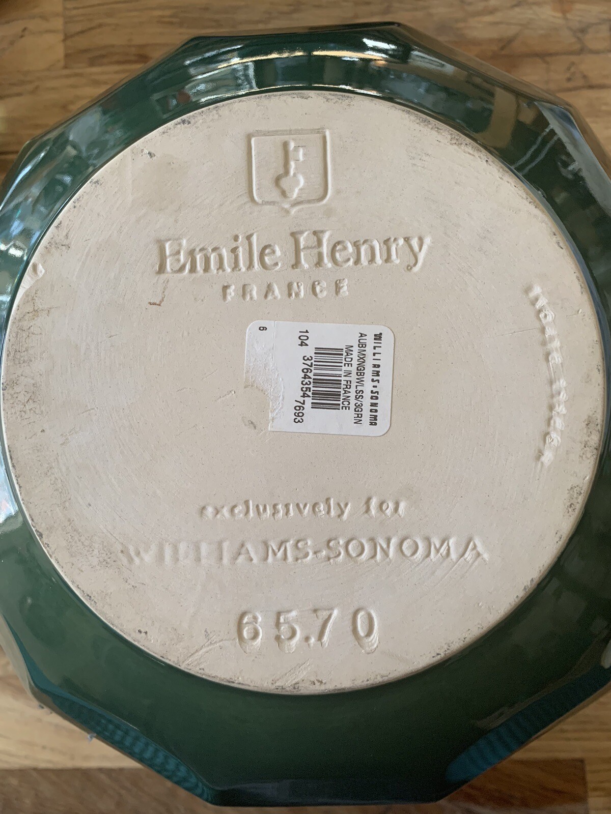 Emile Henry for Williams Sonoma Large And Medium Serving Mixing Bowls Green EUC eBay