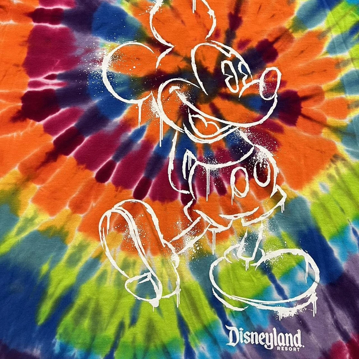 Disneyland Resorts Mickey Mouse Tie Dye Shirt Disney Women s M