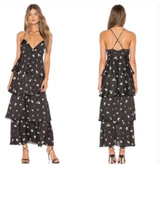 chinese dress ladies She's So Wild Brown Bardot Tiered Leopard Maxi Dress