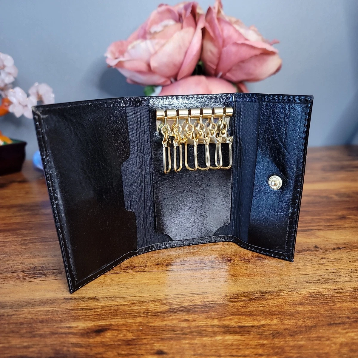 Leather Key Pouch Wallet