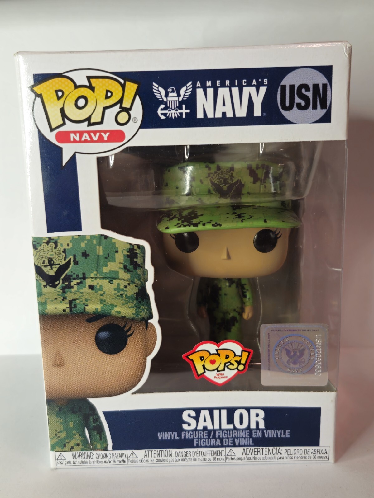 Funko Pop! Pops With Purpose: Sailor #Usn African American Male