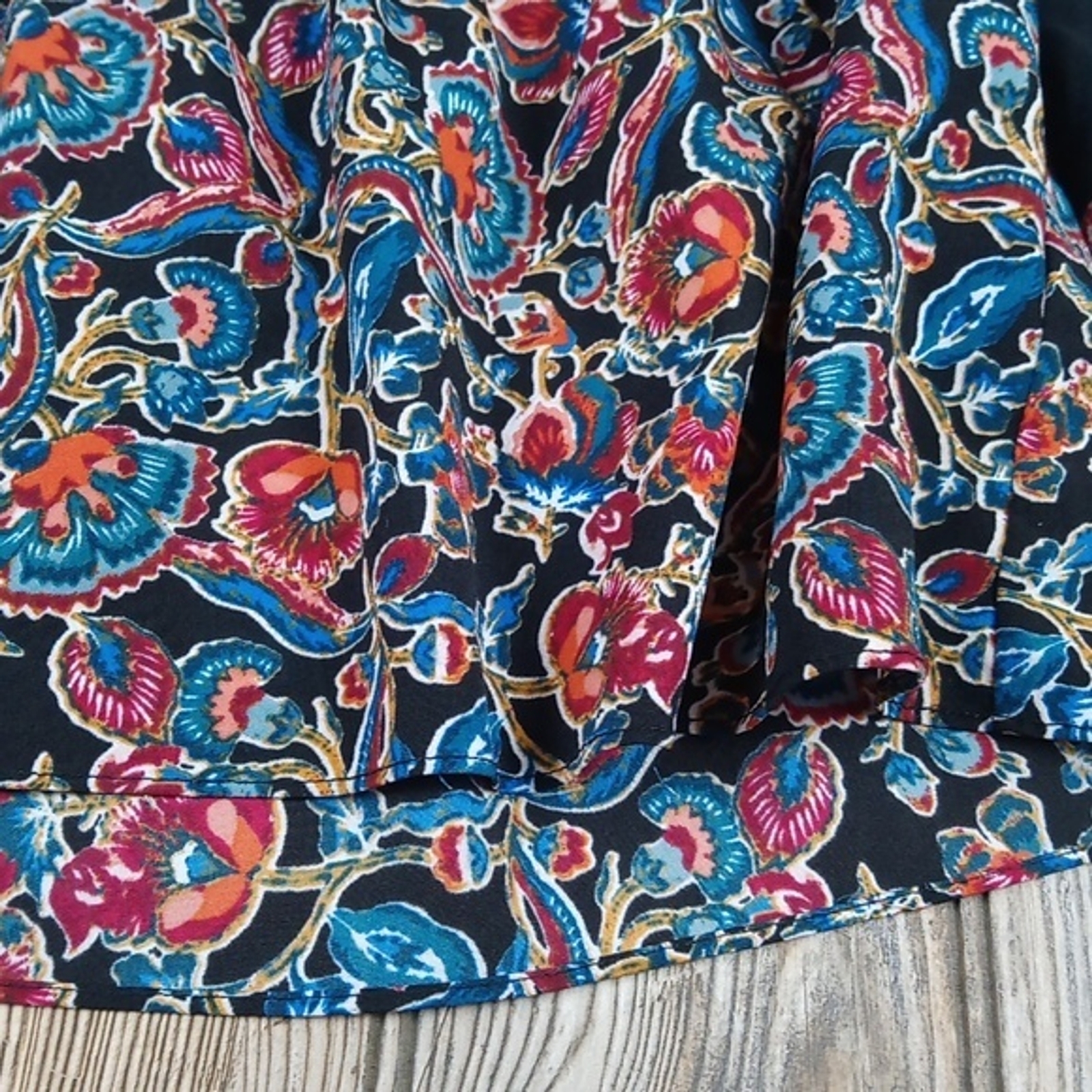 Colorful Trippy Eccentric Pattern Print Long Ball… - image 6