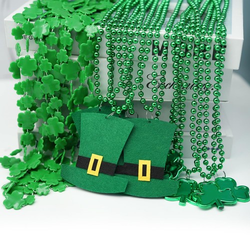 15 Pack St Patricks Day Beads Necklaces,St Patricks Day Accessories For Party Fa - Picture 7 of 7