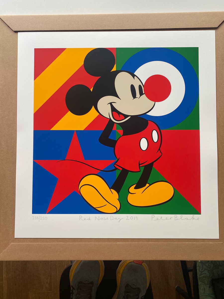 Peter Blake Disney (Red Nose Day) Mickey Mouse print 238/250
